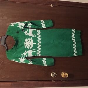 Ugly Sweater off shoulder dress